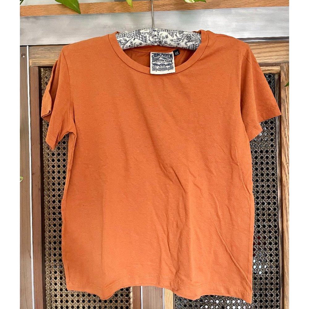 NWOT Jungmaven Unisex Ojai Tee Burnt Orange XS